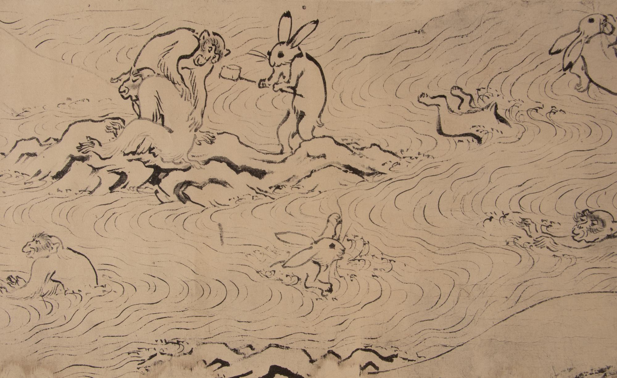 A Set of Three Prints after Toba Sojo