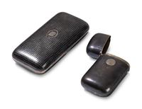 Two Russian Niello Silver Cigarette Cases