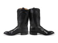 Lucchese Black Calfskin Boots