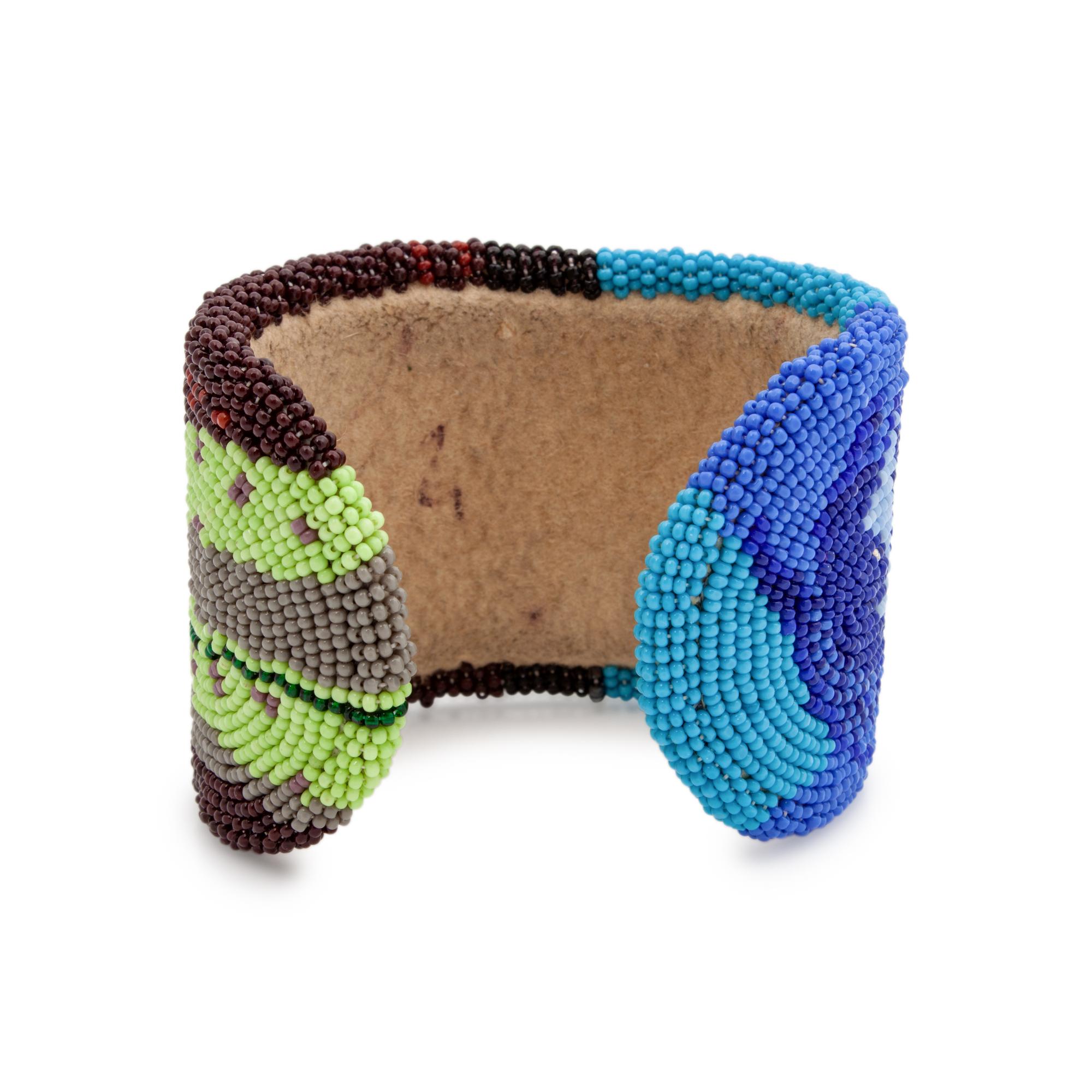 Beaded Cuff Bracelet of Quanah Parker Lot is located and will ship from Denver, Colorado.