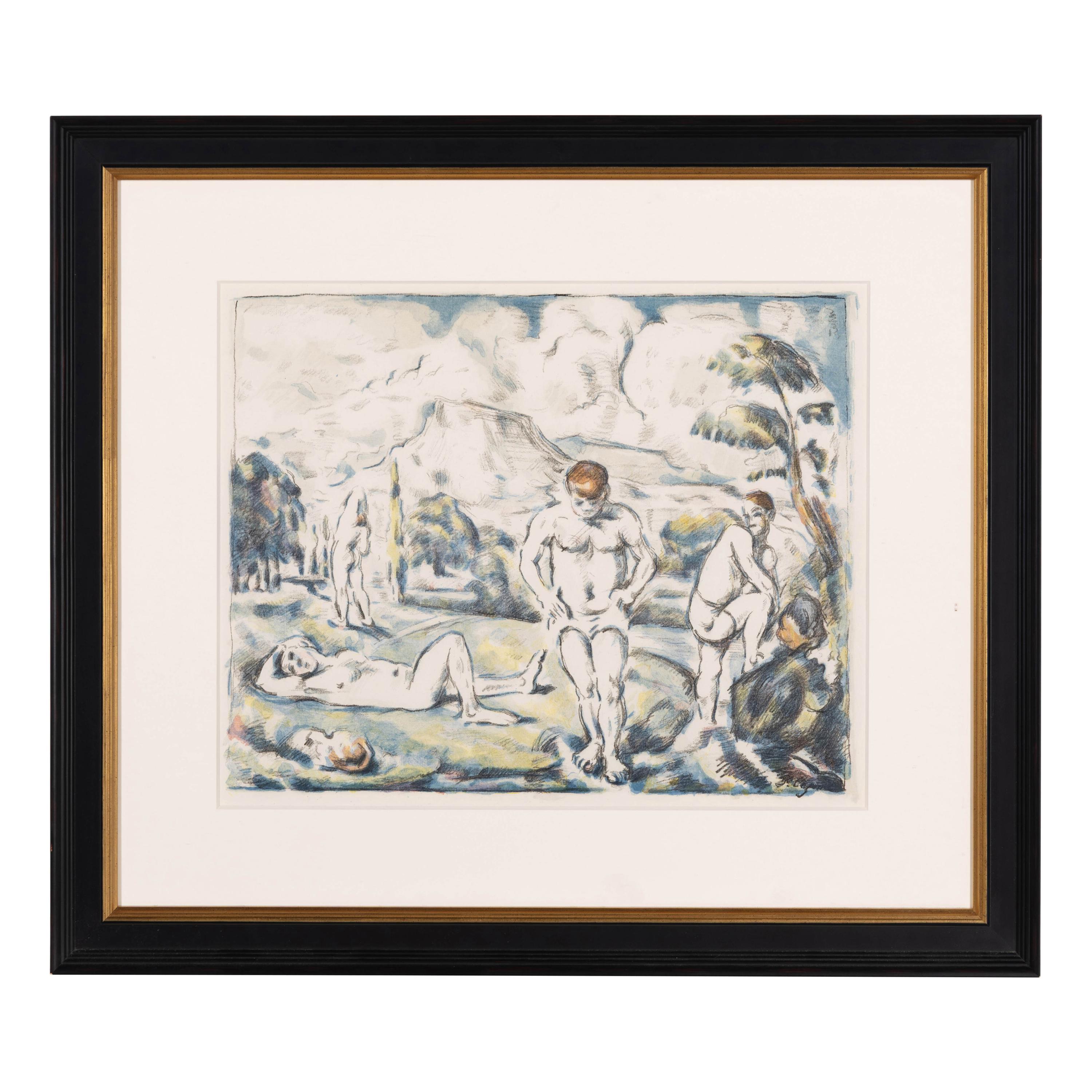 Paul Cézanne (French, 1839-1906) — Les Baigneurs (grande planche) , 1896-1897