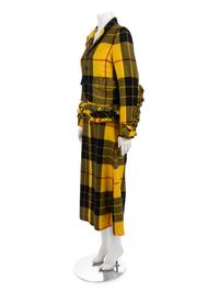 Comme des Garçons Yellow Tartan Plaid Ensemble, Fall 2000