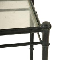 A Group of Neoclassical Style Painted Aluminum Garden Furniture — 20th Century