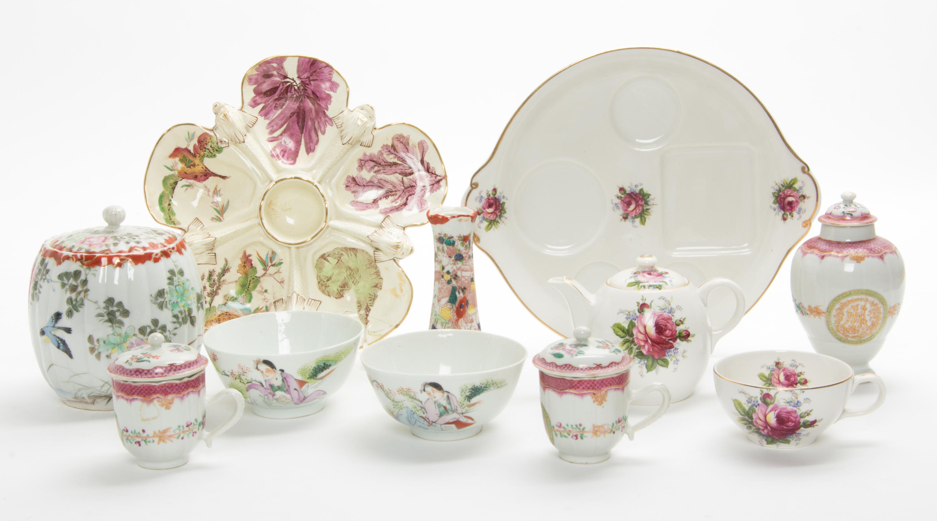 A Collection of Porcelain Articles Width of first 9 inches. — 19TH/20TH CENTURY