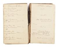 [LINCOLN, Abraham (1809-1865)]. A DeWitt County court judge's and clerk's manuscript docket book. DeWitt County, Illinois, ca. Spring 1855-Spring 1860.