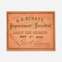 [Presidential] Johnson, Andrew Signed Carte de Visite