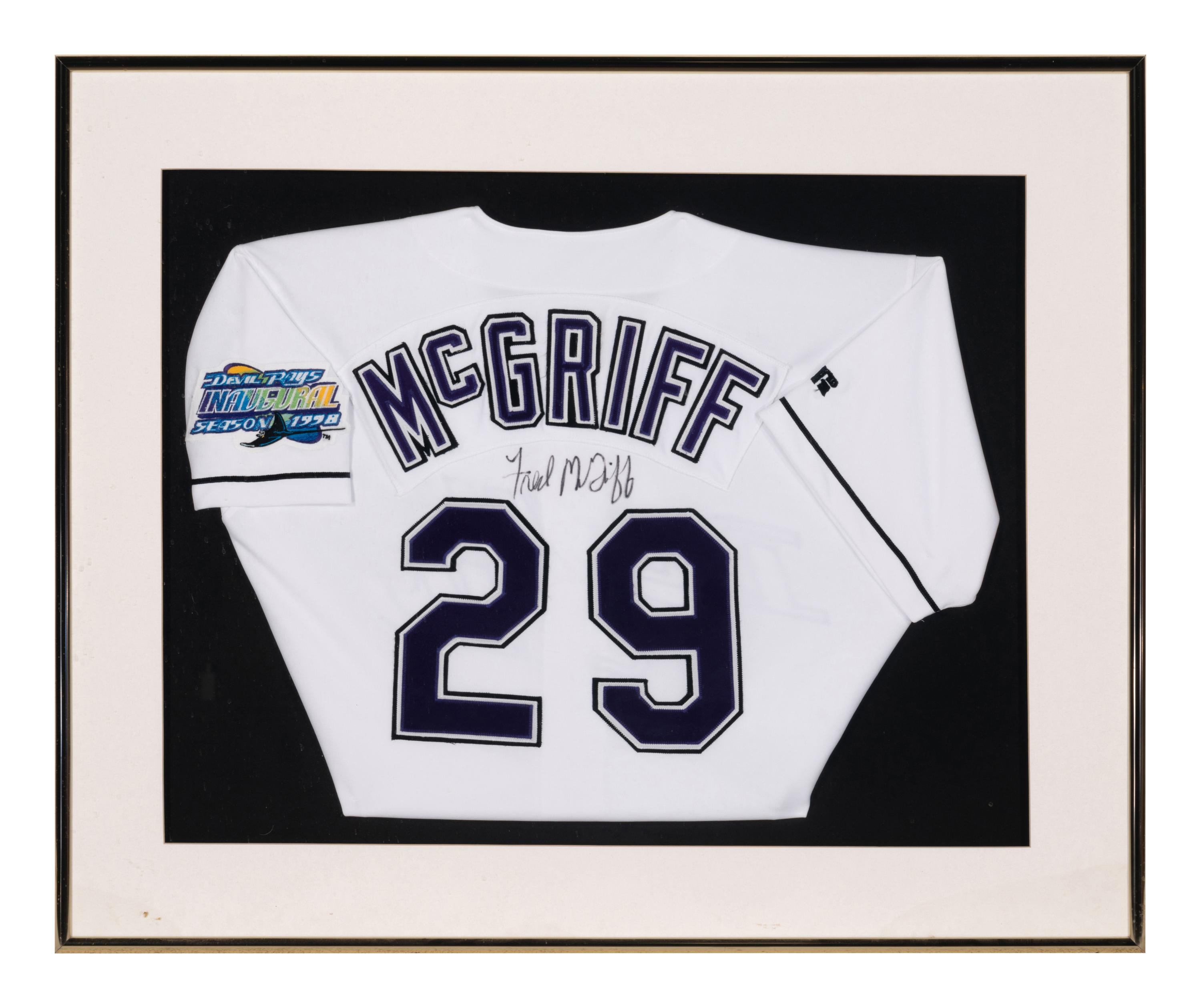 A Group of Signed Autograph Baseball Jersey Displays Featuring Hall of Famers and Notables Including Ken Griffey Jr.