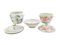 Two Chinese Famille Rose Porcelain Jars and Covers