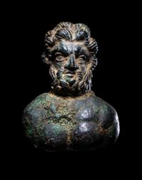 A Romano-Celtic Bronze Bust of Jupiter