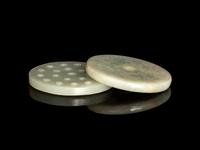 Two Chinese Carved Jade Pendants