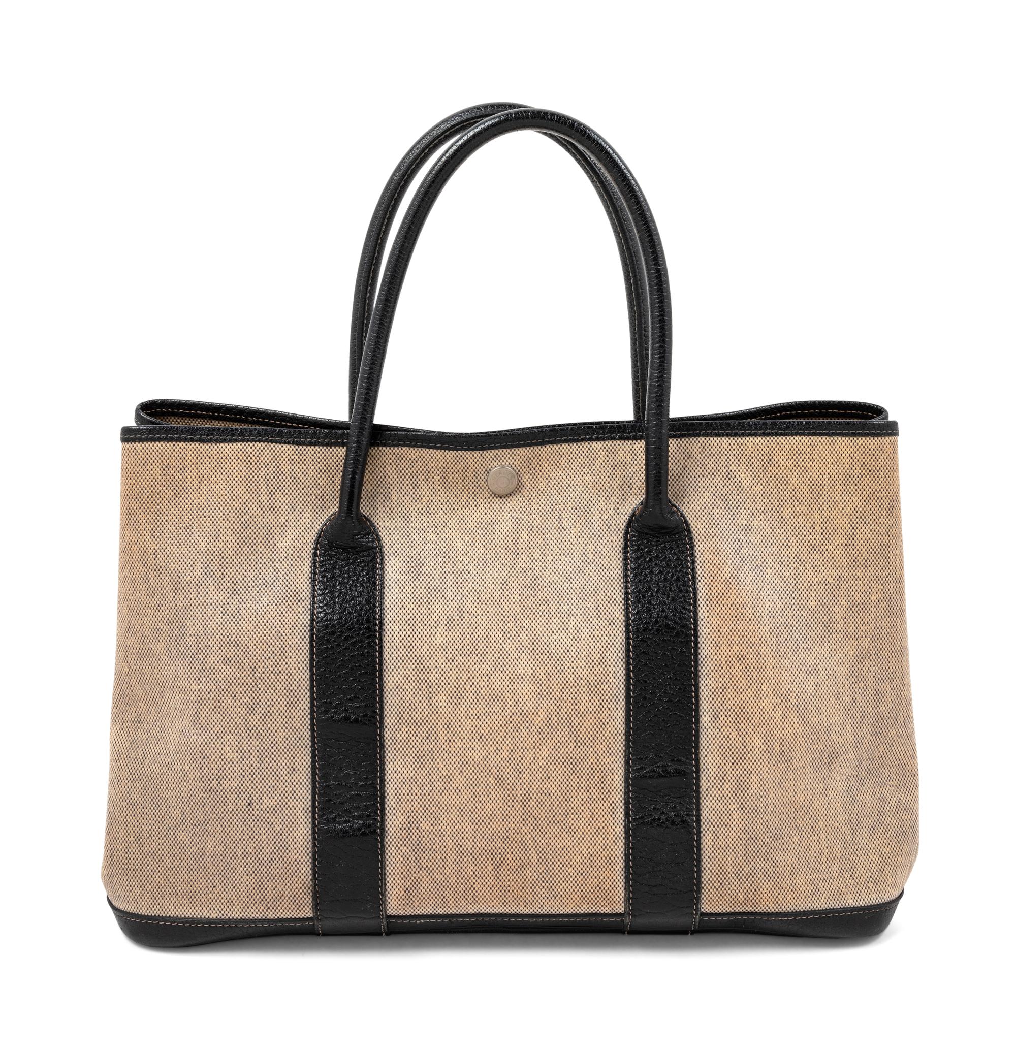 Hermès Toile and Indigo Garden Party MM Tote