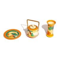 Red Roofs pattern, Group of 3 Items, c. 1931-32