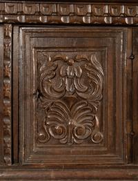 An Italian Baroque Walnut Console Cabinet