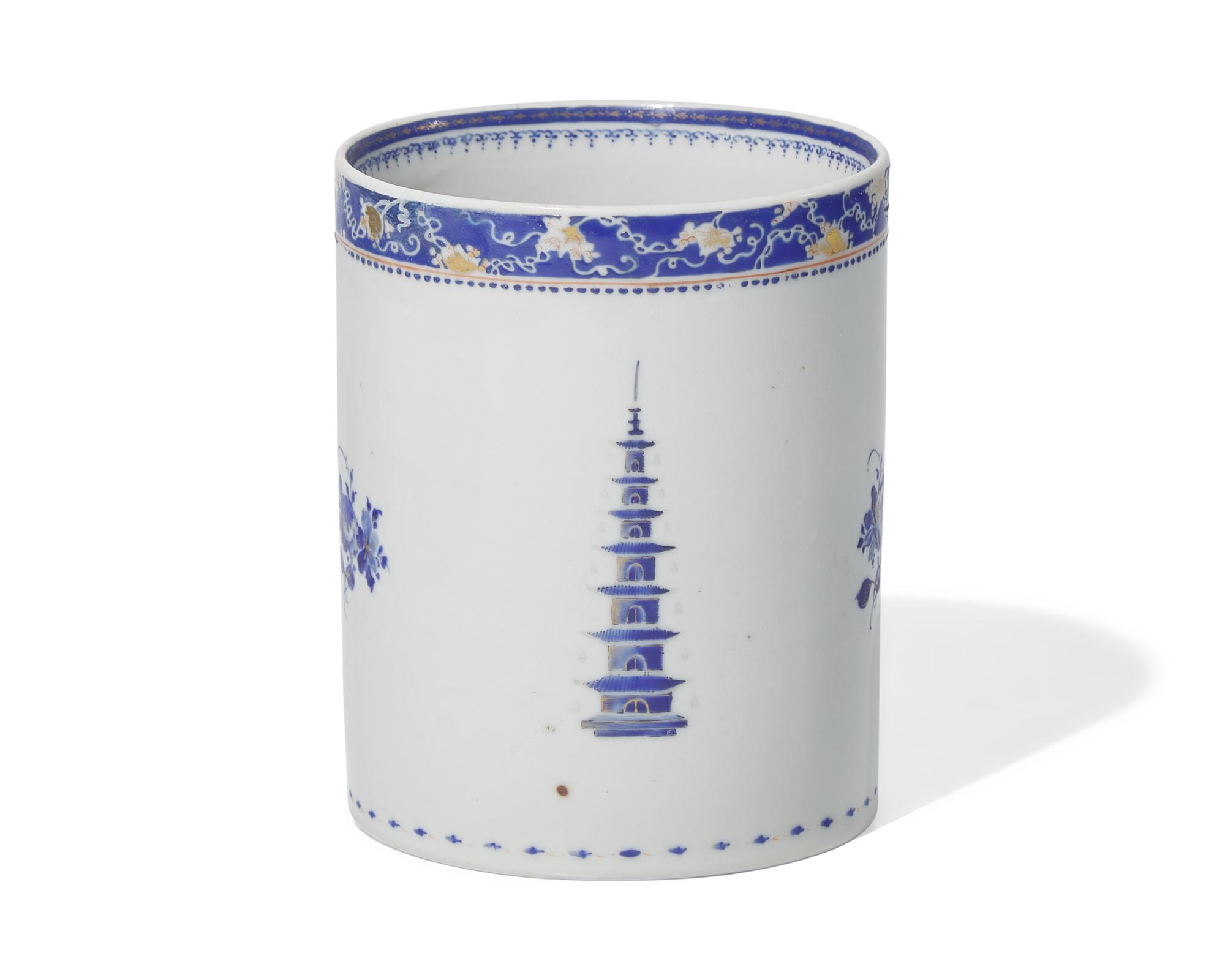 A group of three Chinese Export porcelain tablewares, 18th century