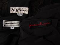 Three Designer Black Cocktail Dresses