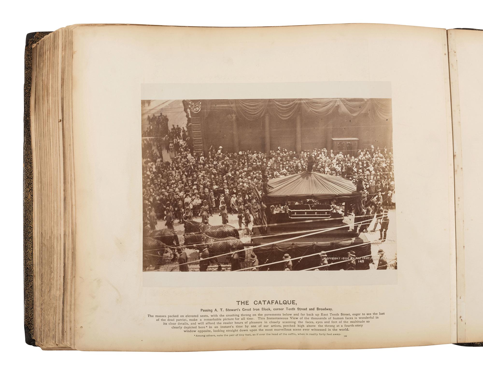 [GRANT, Ulysses S. (1822-1885)]. Photo album commemorating U.S. Grant. Boston: Wm. H. Allen, [1886].