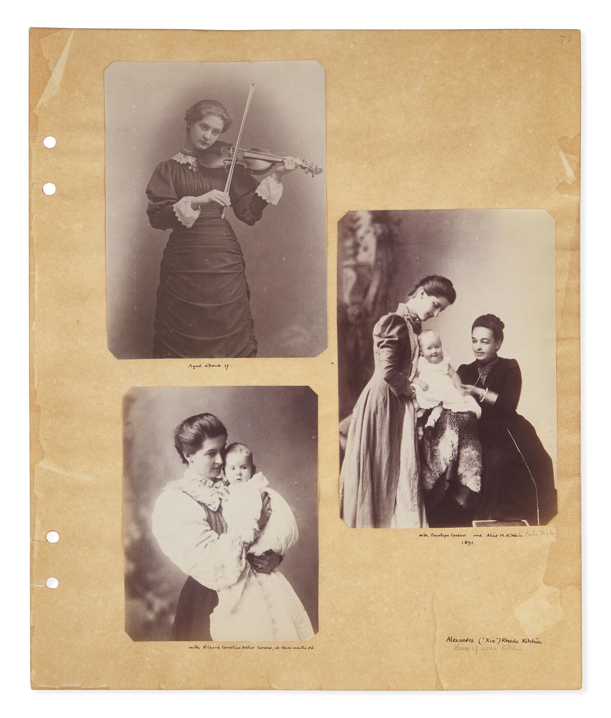 Carroll, Lewis (Charles Lutwidge Dodgson). Two Albumen Photographs of Alexandra "Xie" Rhoda Kitchin