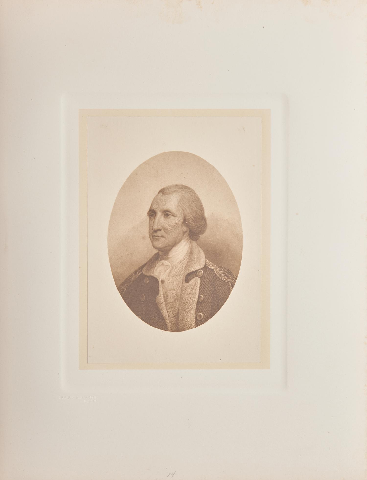 [Presidential] Sachse, Julius F. Authentic Portraits of Washington Arranged in Chronological Order. A Series of Heliographic Reproductions