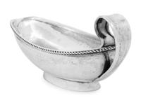 A Tiffany and Co. Silver Sauce Boat