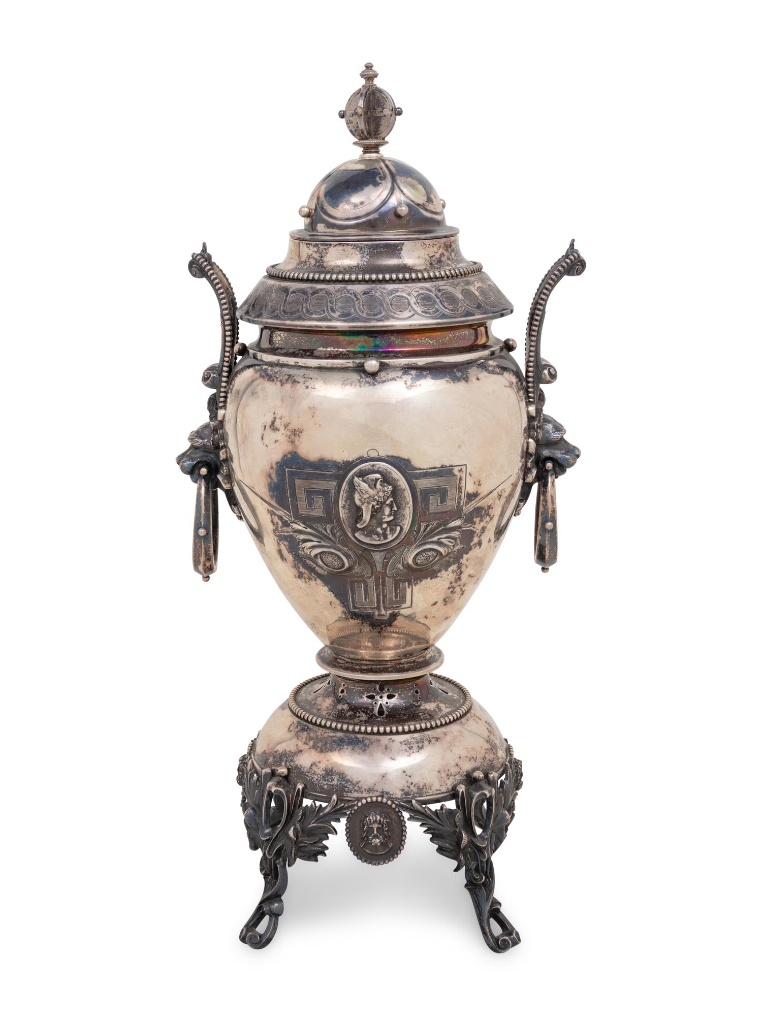 An American Silver Coffee Urn