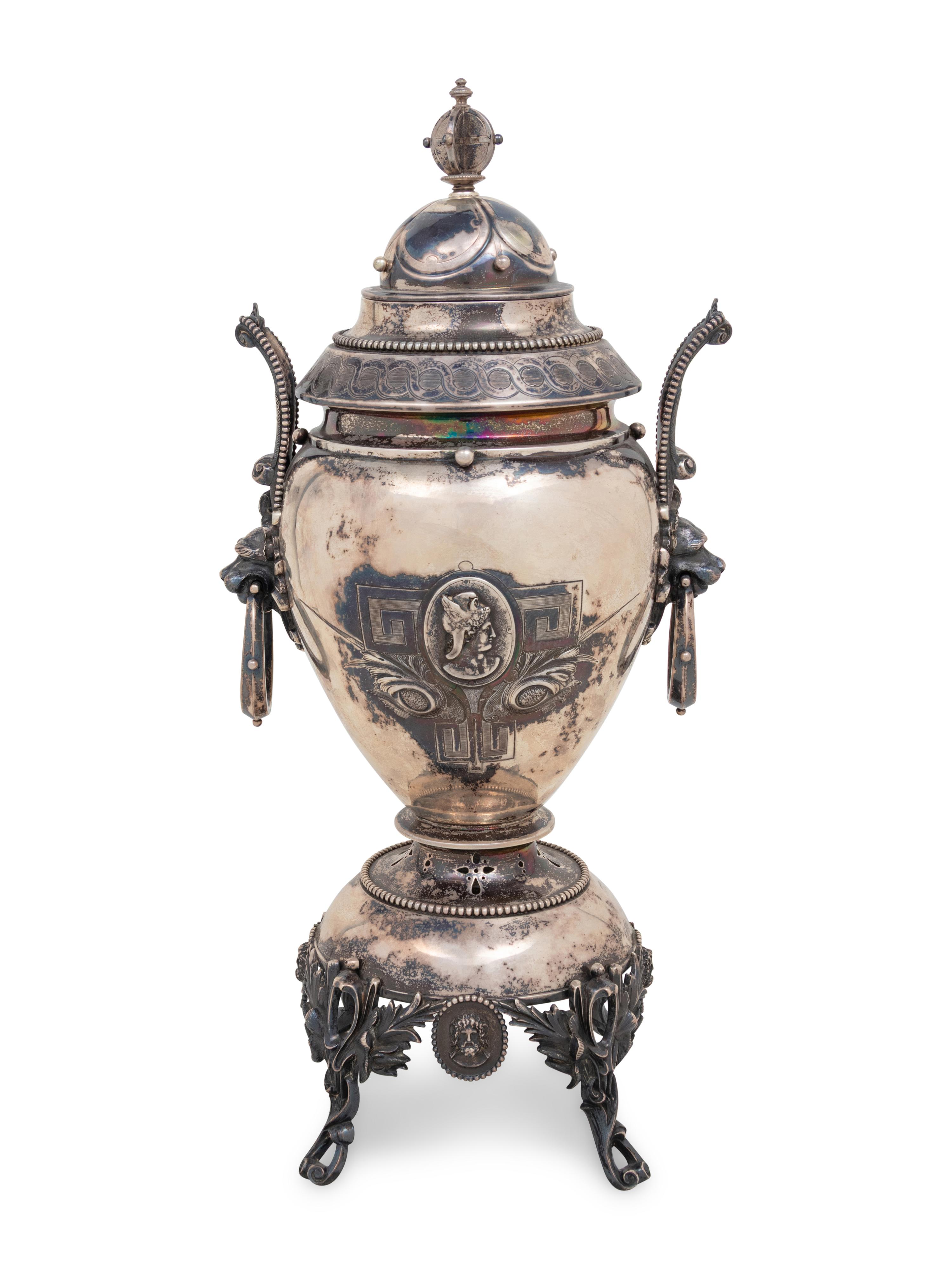 An American Silver Coffee Urn