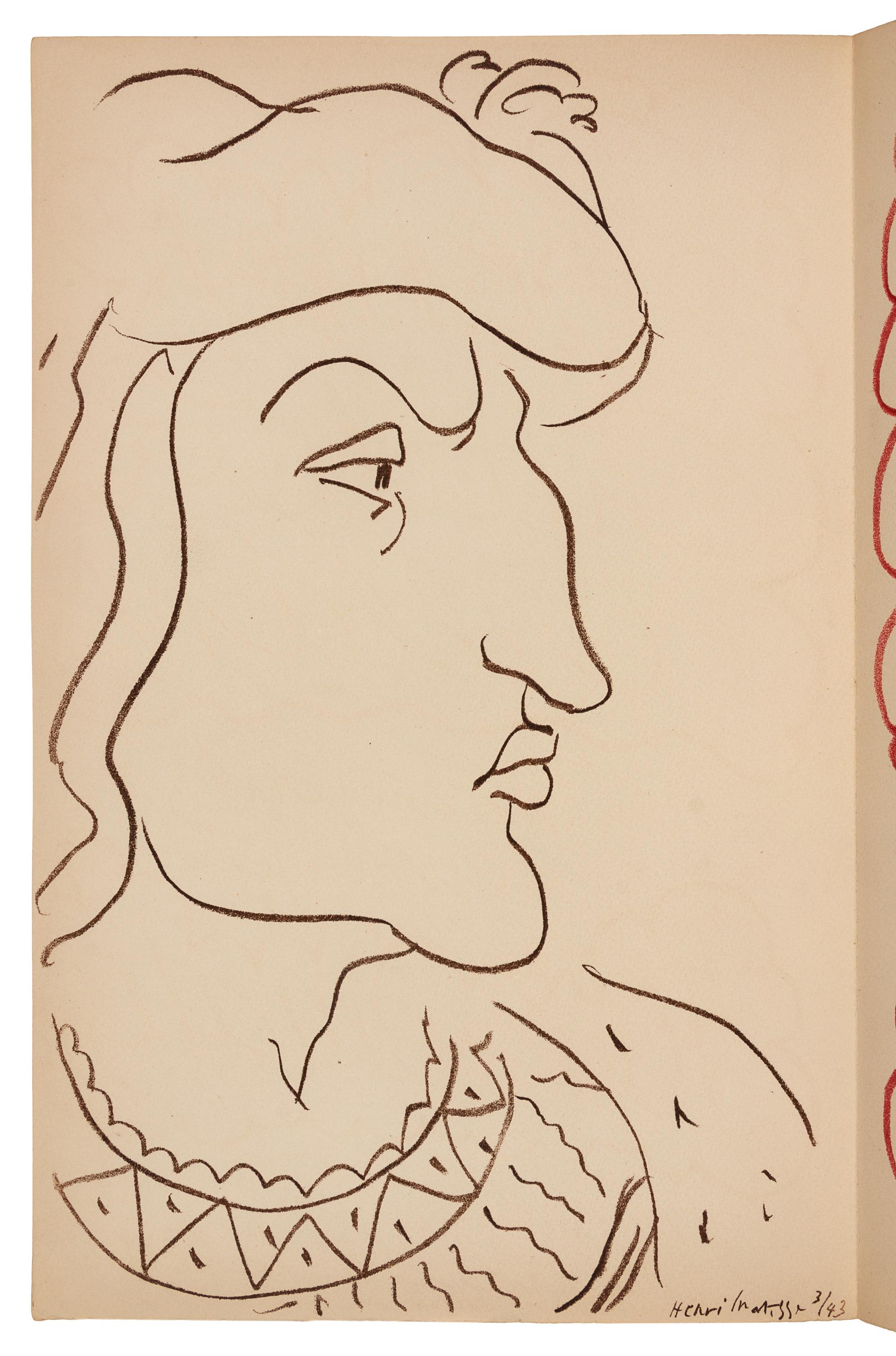 MATISSE, Henri (1869-1954), illustrator. -- ORLEANS, Charles, Duc d' (1394-1465). Poemes. Paris: Tériade, 1950.