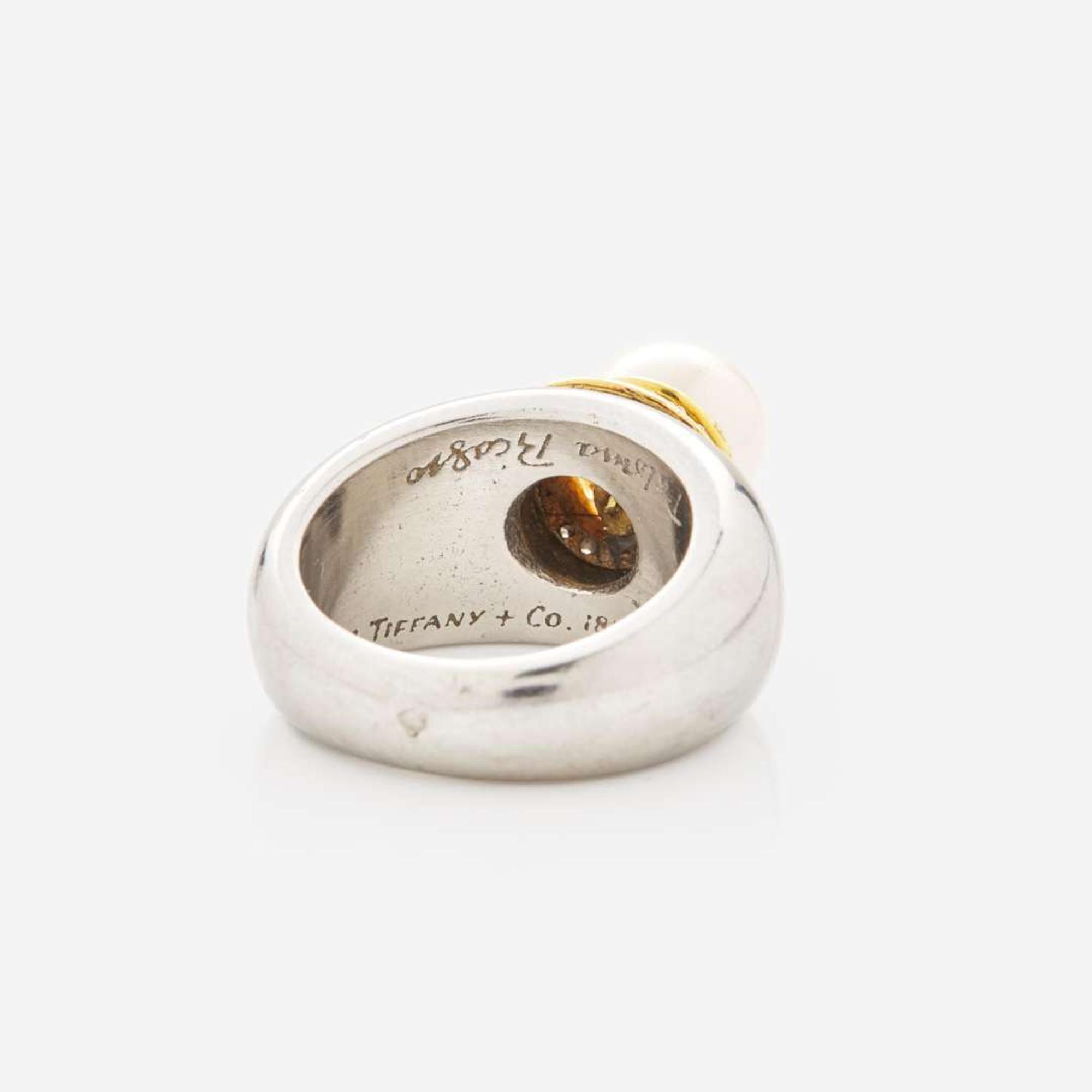 A Paloma Picasso for Tiffany & Co. Pearl Ring, Sterling Silver Bracelet, and Three Lagos Rings Lagos, Tiffany & Co.