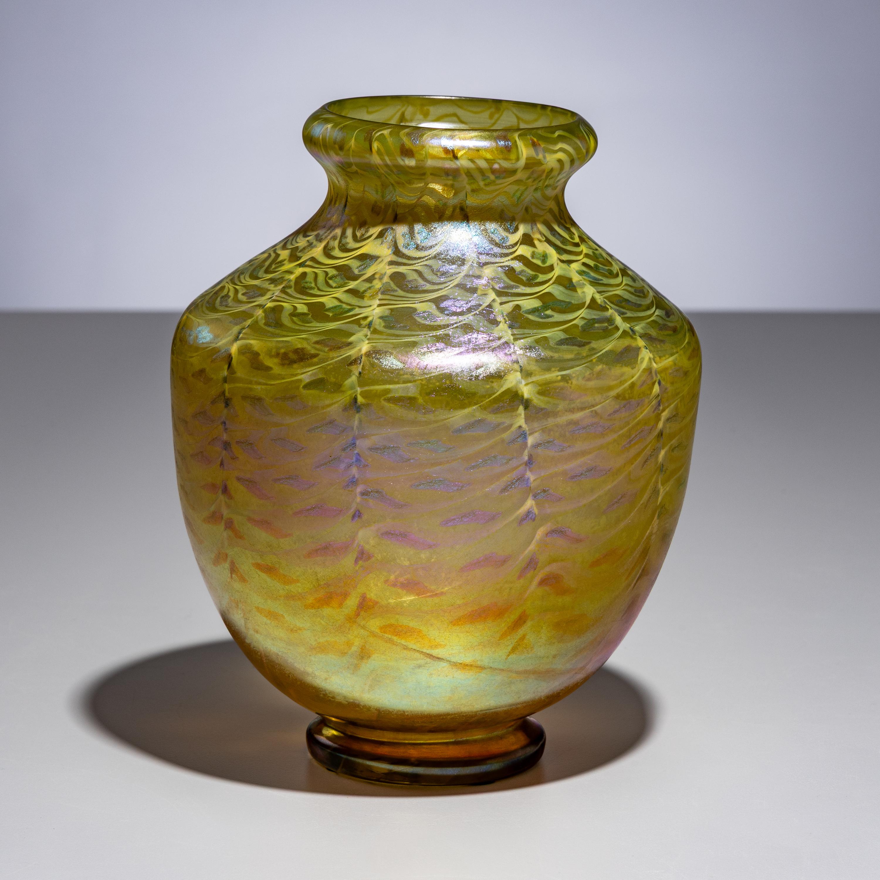 Tiffany Studios New York (American, 1892–1930) — Glass Vase, c. 1900