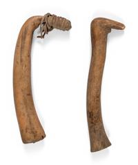 Blackfeet Elk Antler Hide Scraper