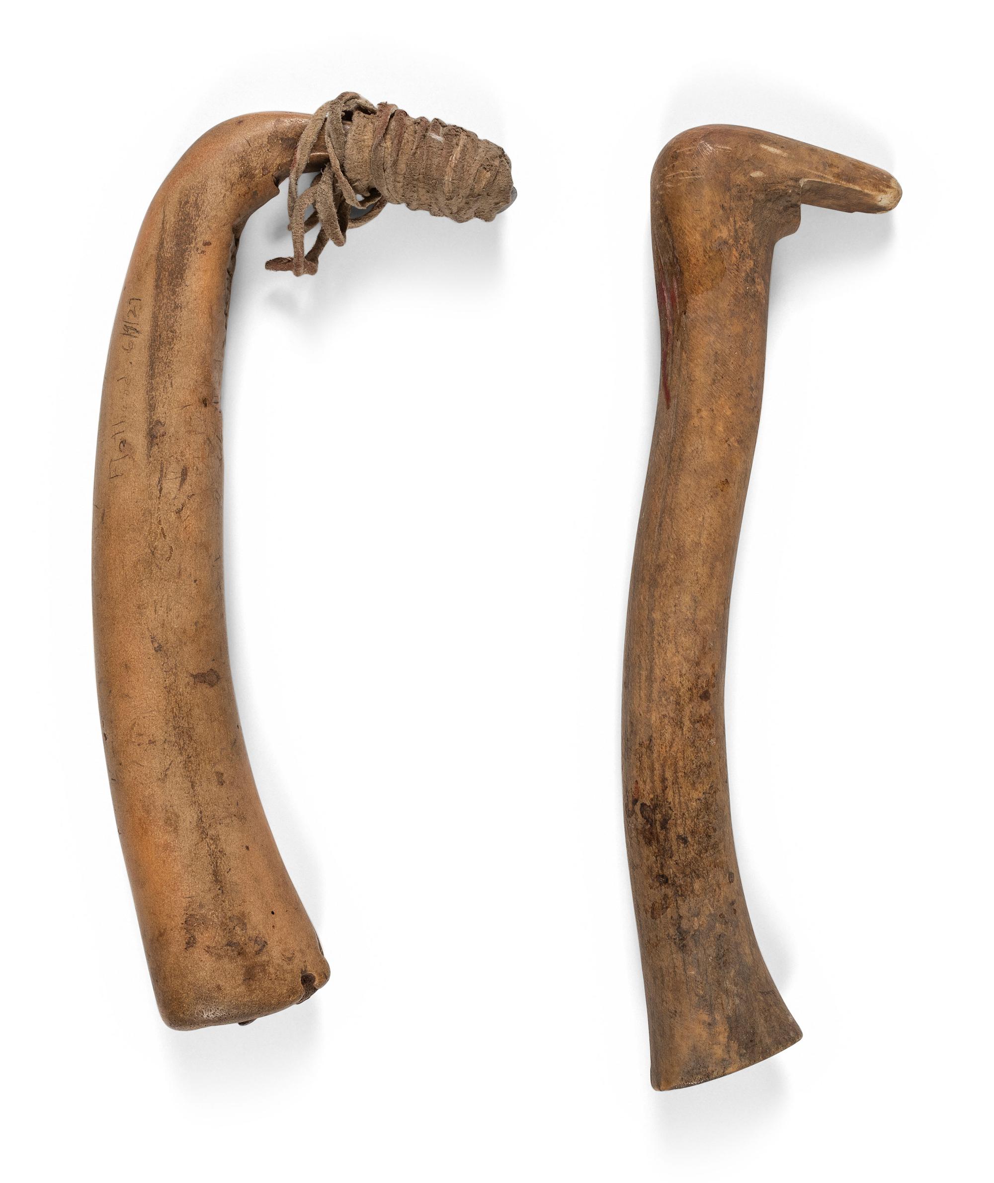 Blackfeet Elk Antler Hide Scraper