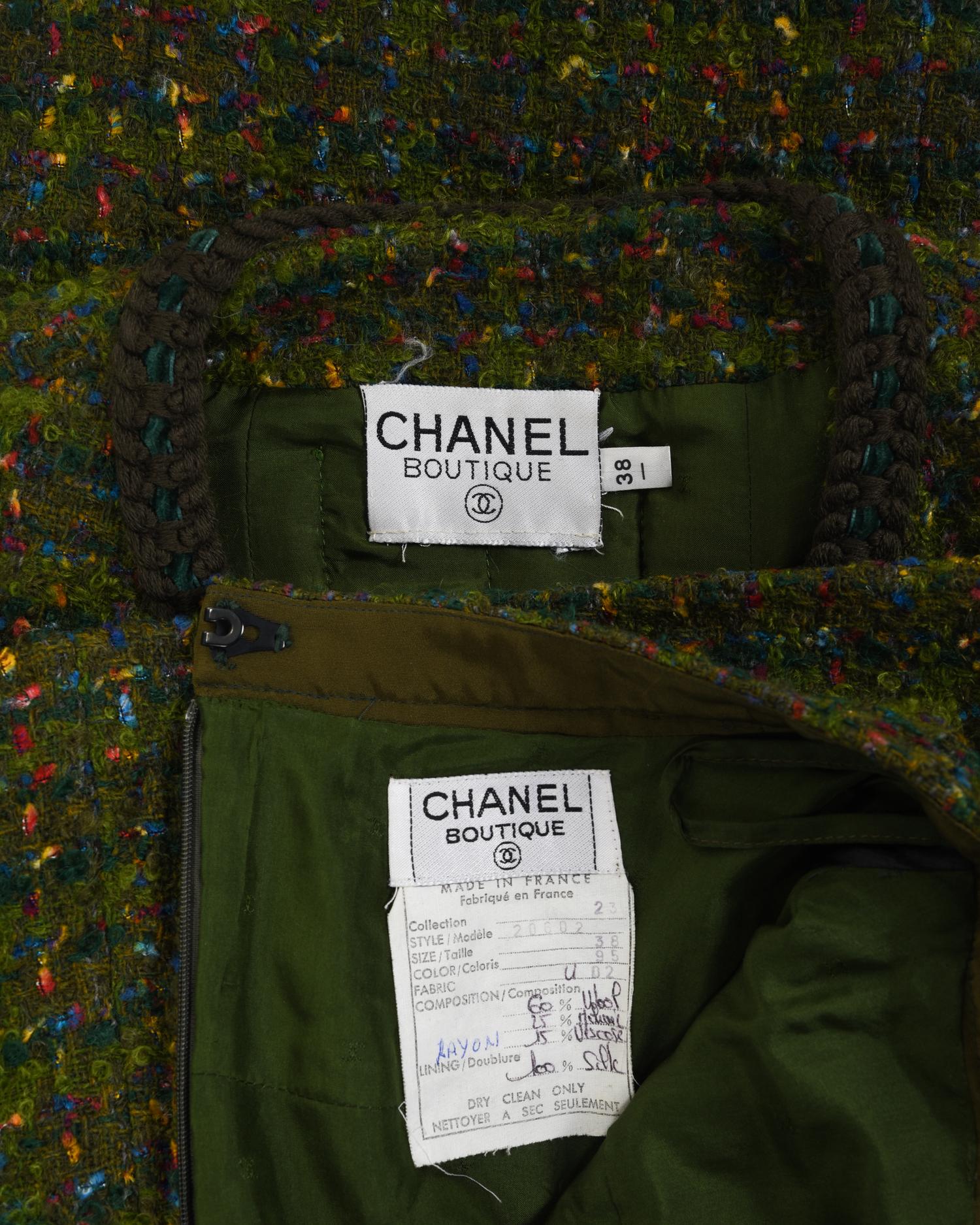 Chanel Two-Piece Tweed Skirt Suit, c.1984