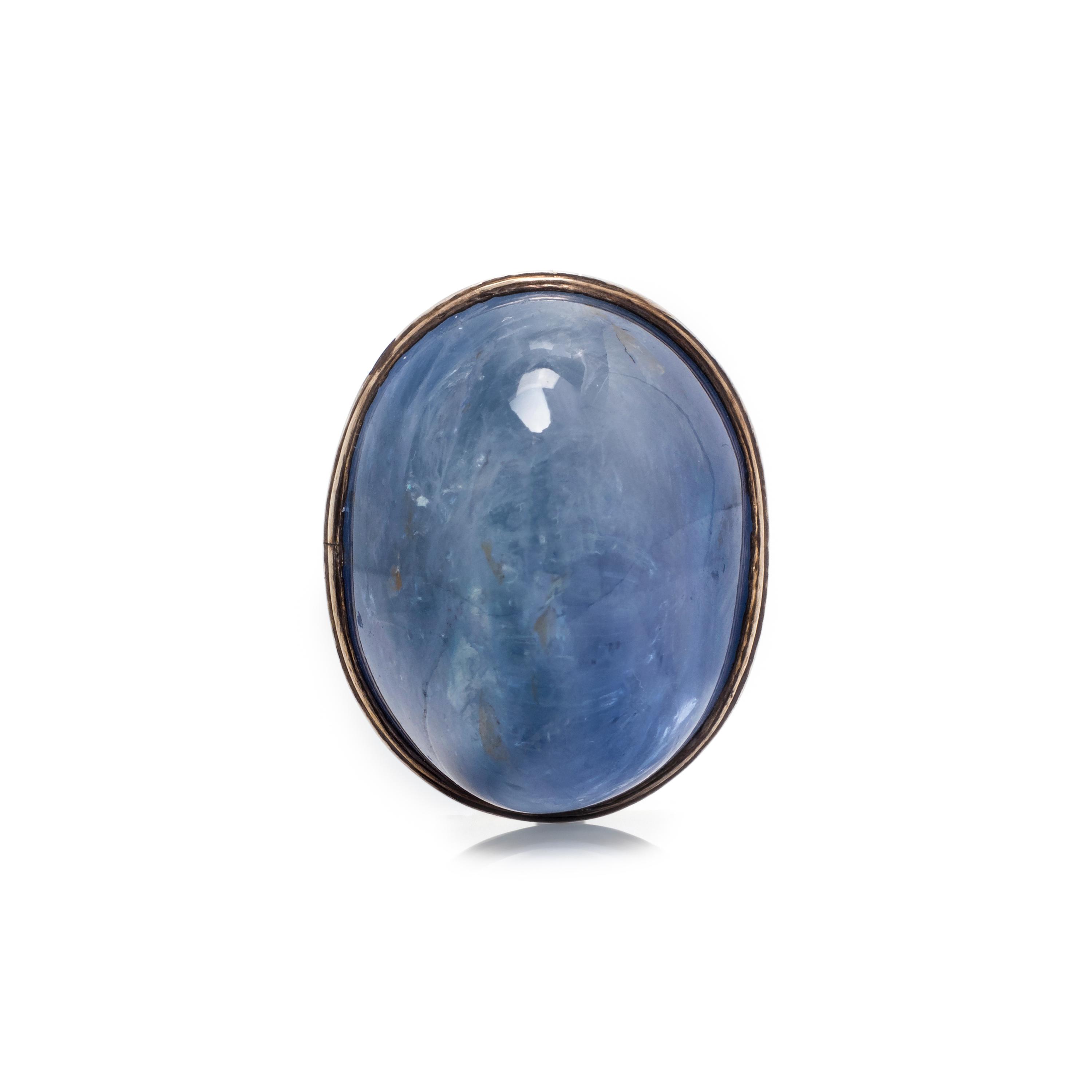 OVAL SUGARLOAF CABOCHON SAPPHIRE ELEMENT