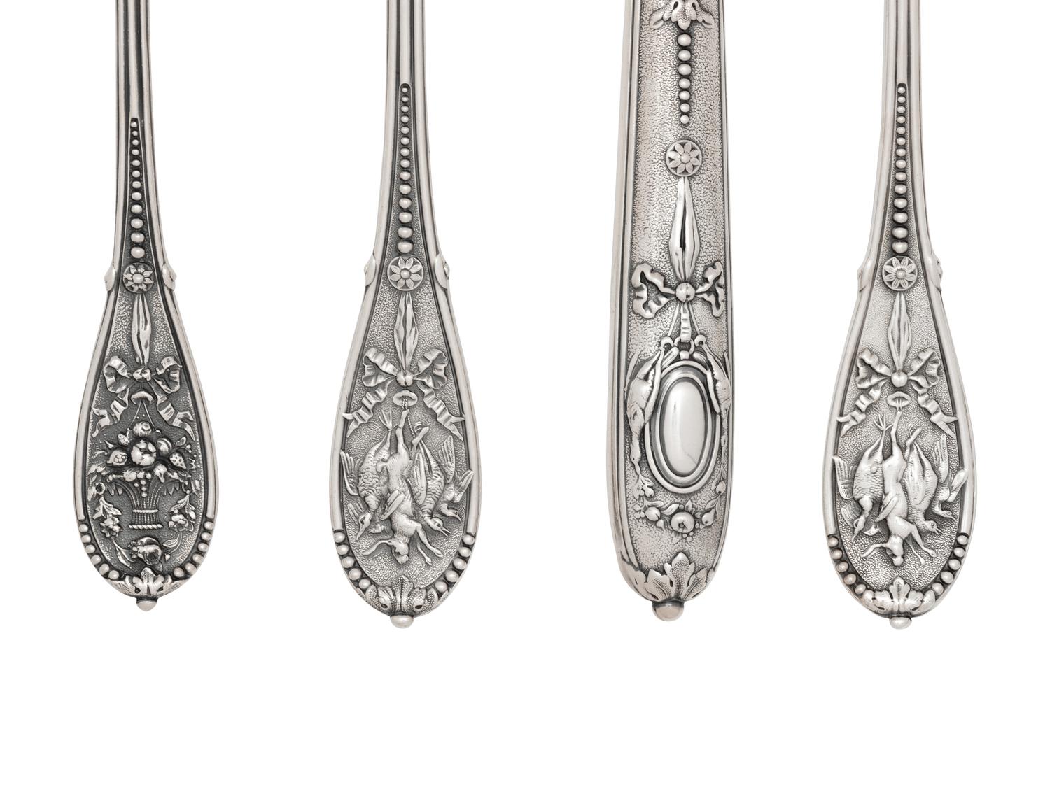 A French Silver Flatware Service