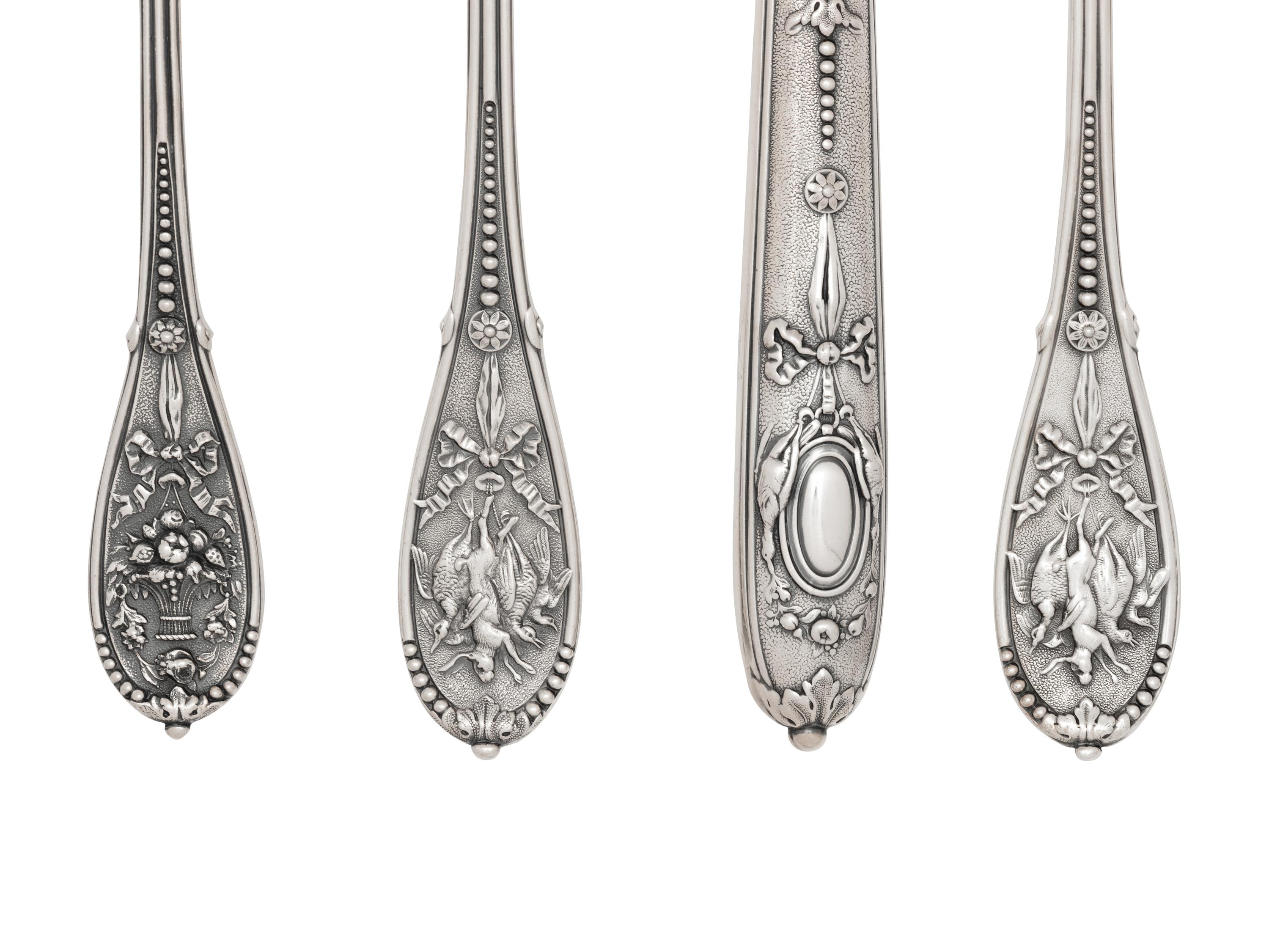 A French Silver Flatware Service