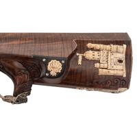 Contemporary Wheellock Rifle with Death Motifs by John B. Derrick (American, b.1936)