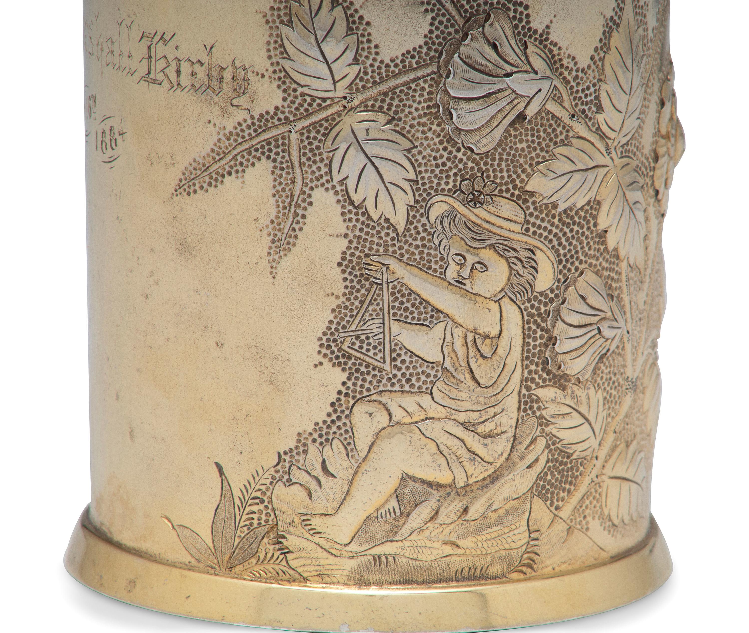 Two American Silver-Gilt Mugs