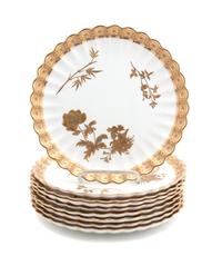 Nine Copeland Spode Dessert Plates Diameter 9 inches. — CIRCA 1850