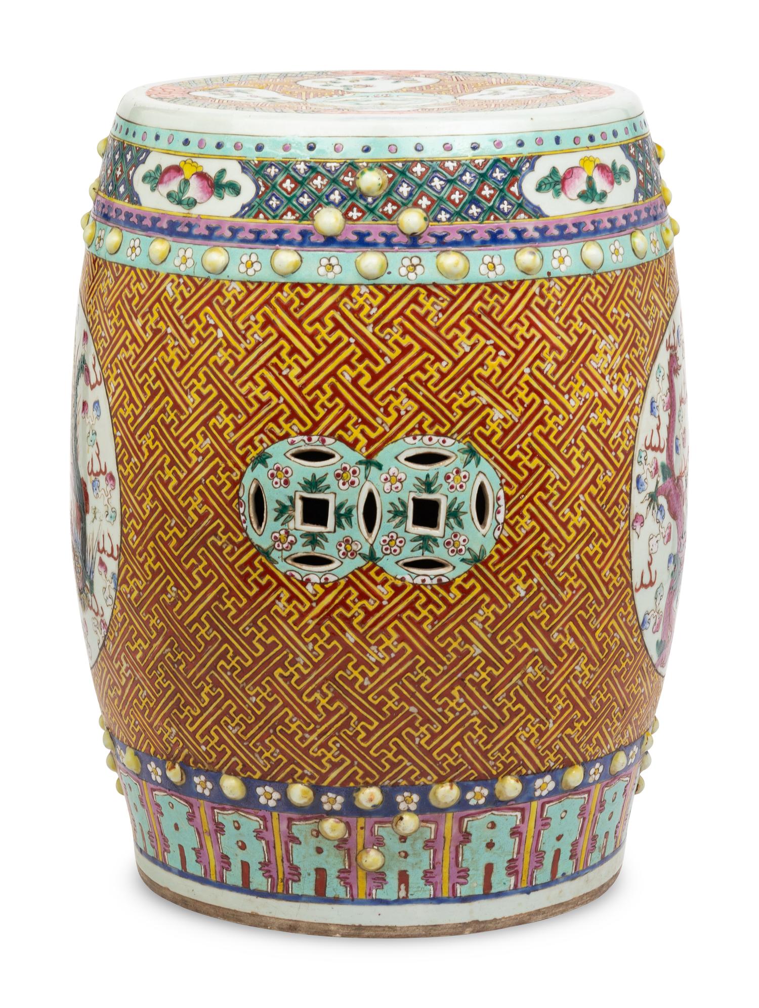 A Chinese Porcelain Garden Seat