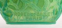 A Rene Lalique Glass Perfume Bottle Height 3 1/2 inches. — RETAILED BY ROGER ET GALLET, PARIS