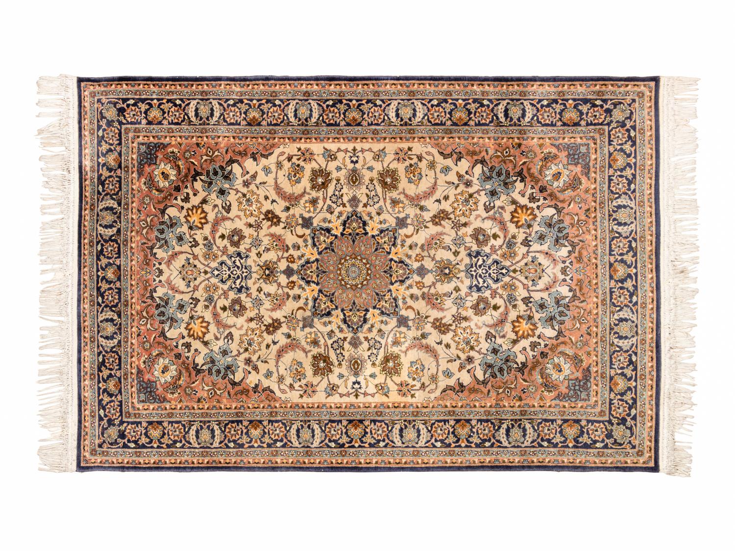 A Tabriz Silk Rug