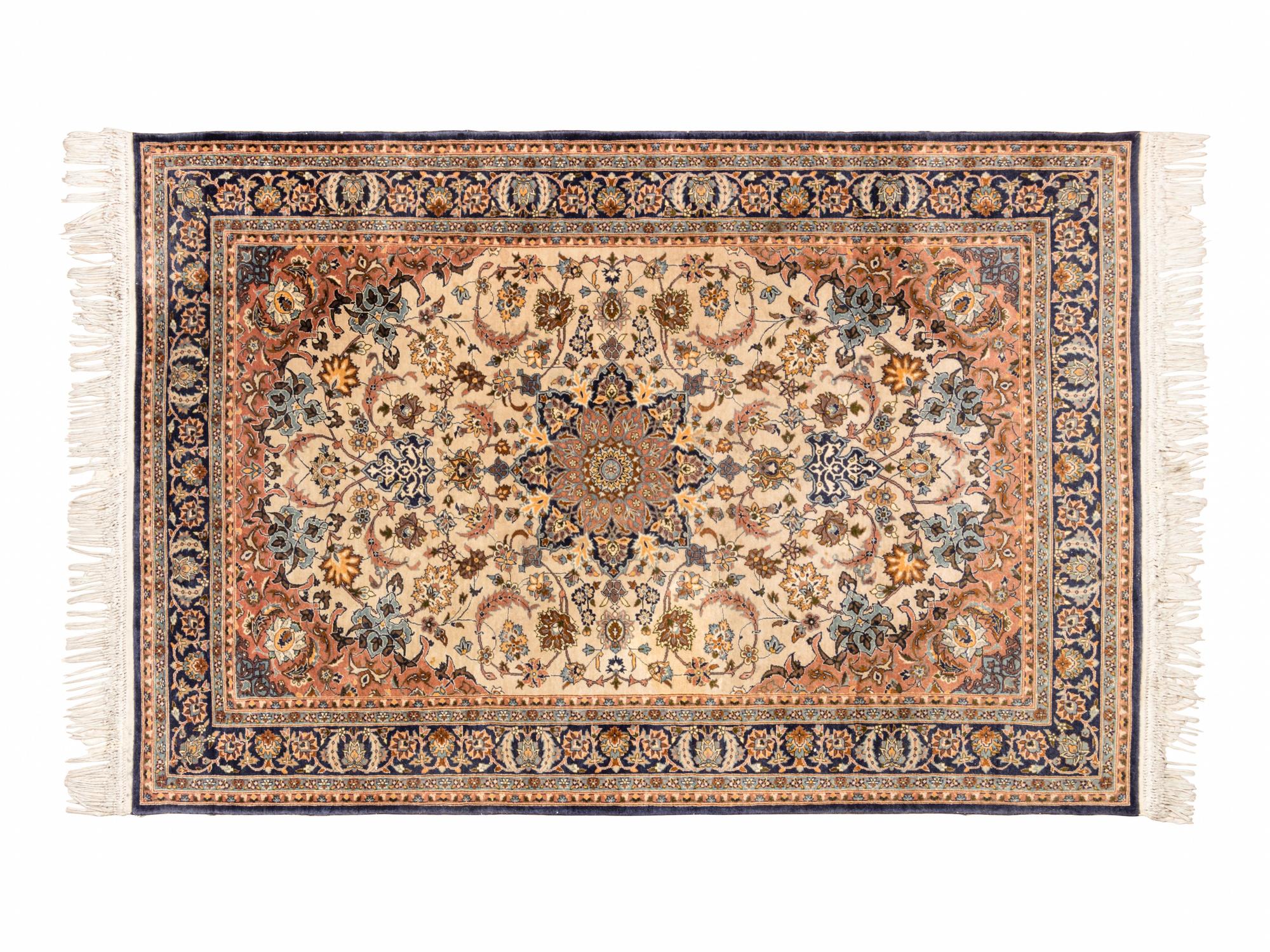 A Tabriz Silk Rug