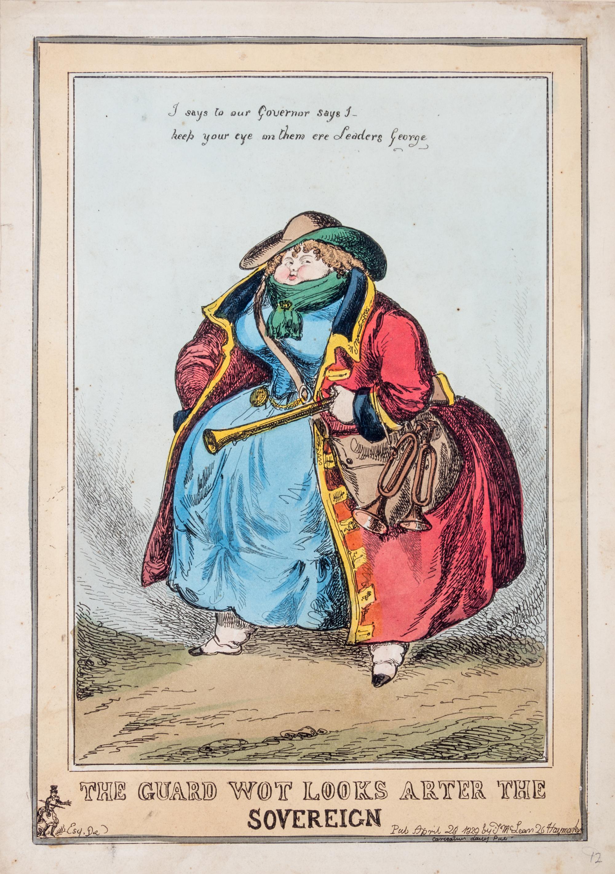 (CARICATURE) GILLRAY, JAMES, et al. A palimpsest with Gillray-era caricatures. Folio, with 50 b/w plates.