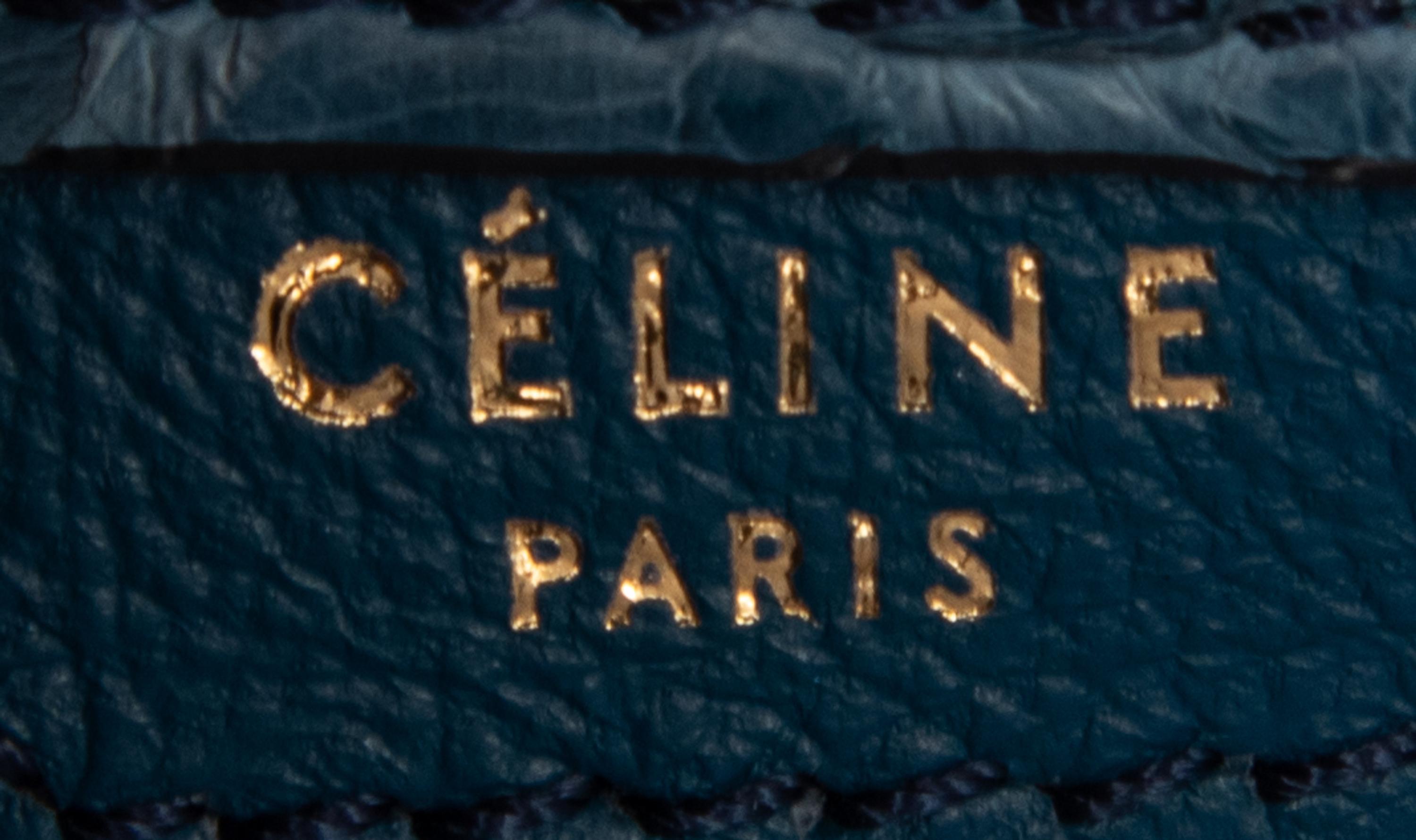 CELINE, BLUE PYTHON LUGGAGE BAG