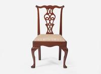 A Chippendale carved walnut side chair, late 18th century