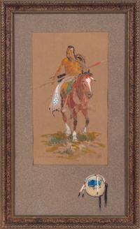 Indian Brave on Horseback