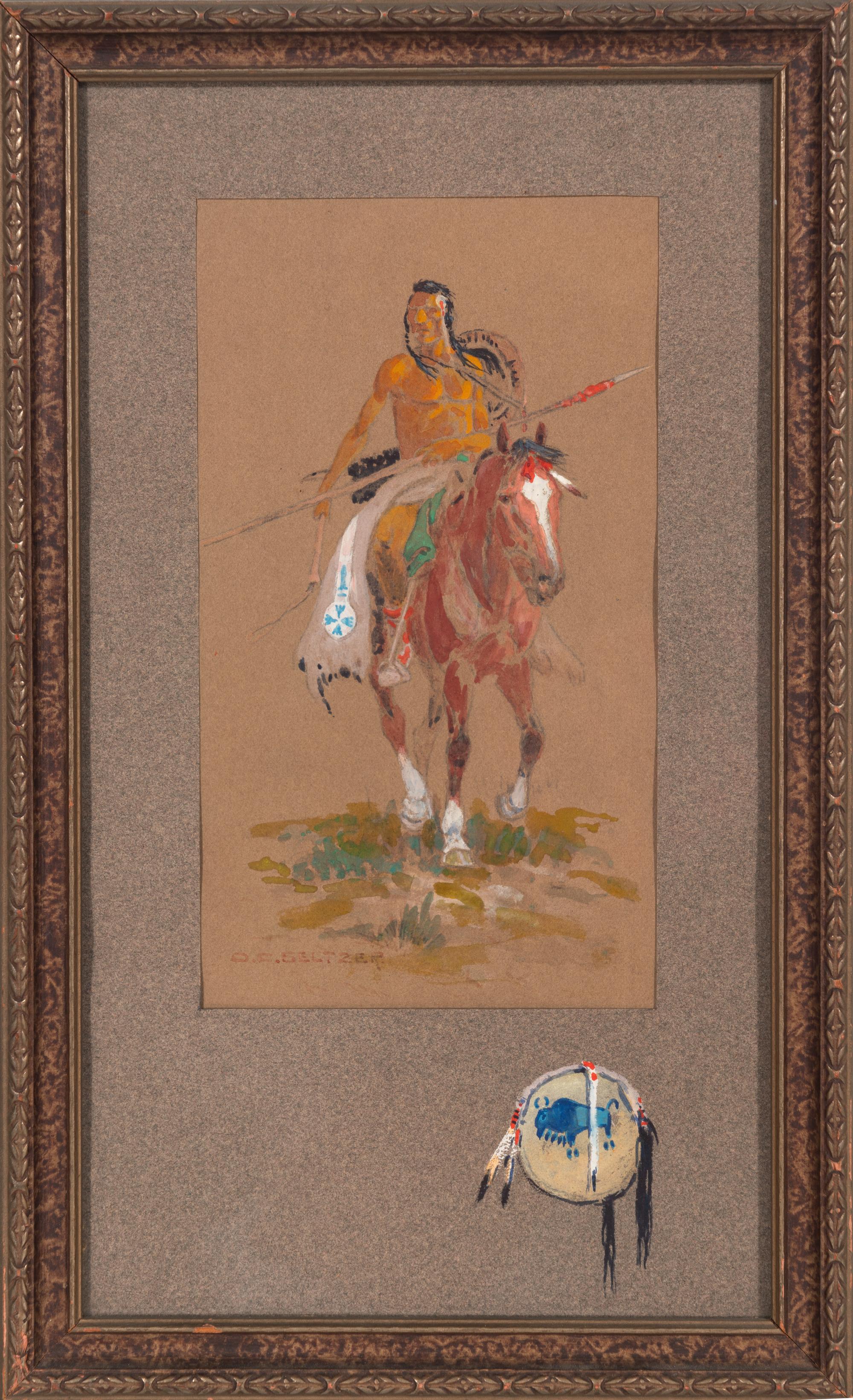 Indian Brave on Horseback