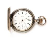 A Silver Hunter Case Pocket Watch, Chas. E. Jacot, 85.40 dwts.