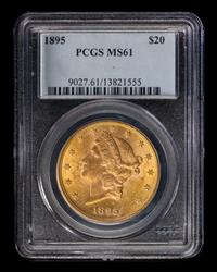 A United States 1895 Liberty Head $20 Gold Coin