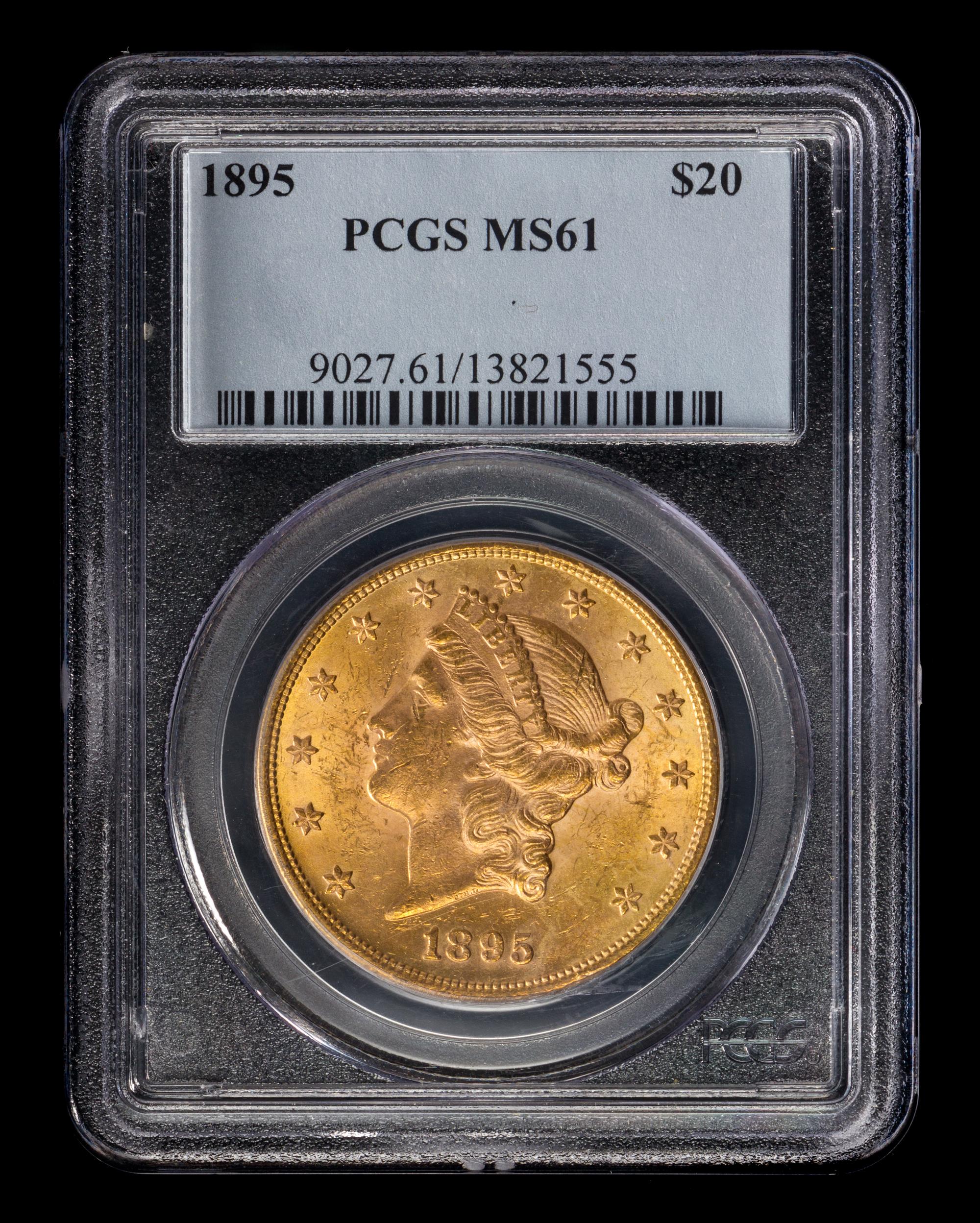 A United States 1895 Liberty Head $20 Gold Coin