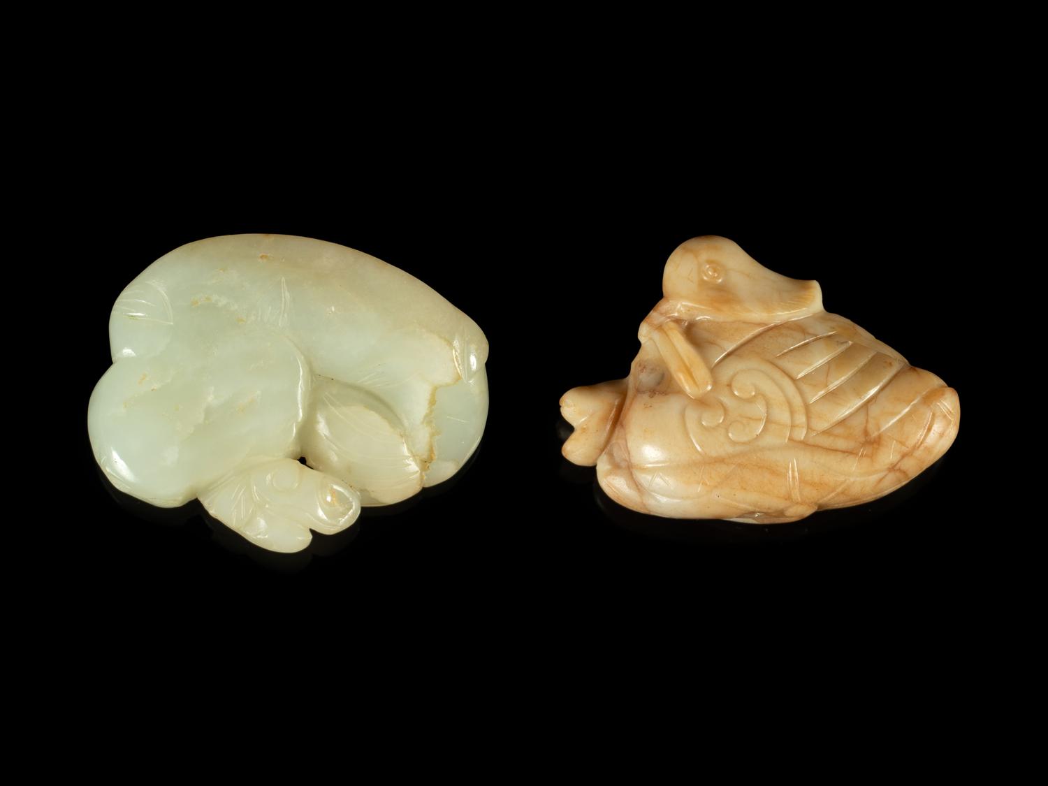 Two Jade Animal-Form Carvings